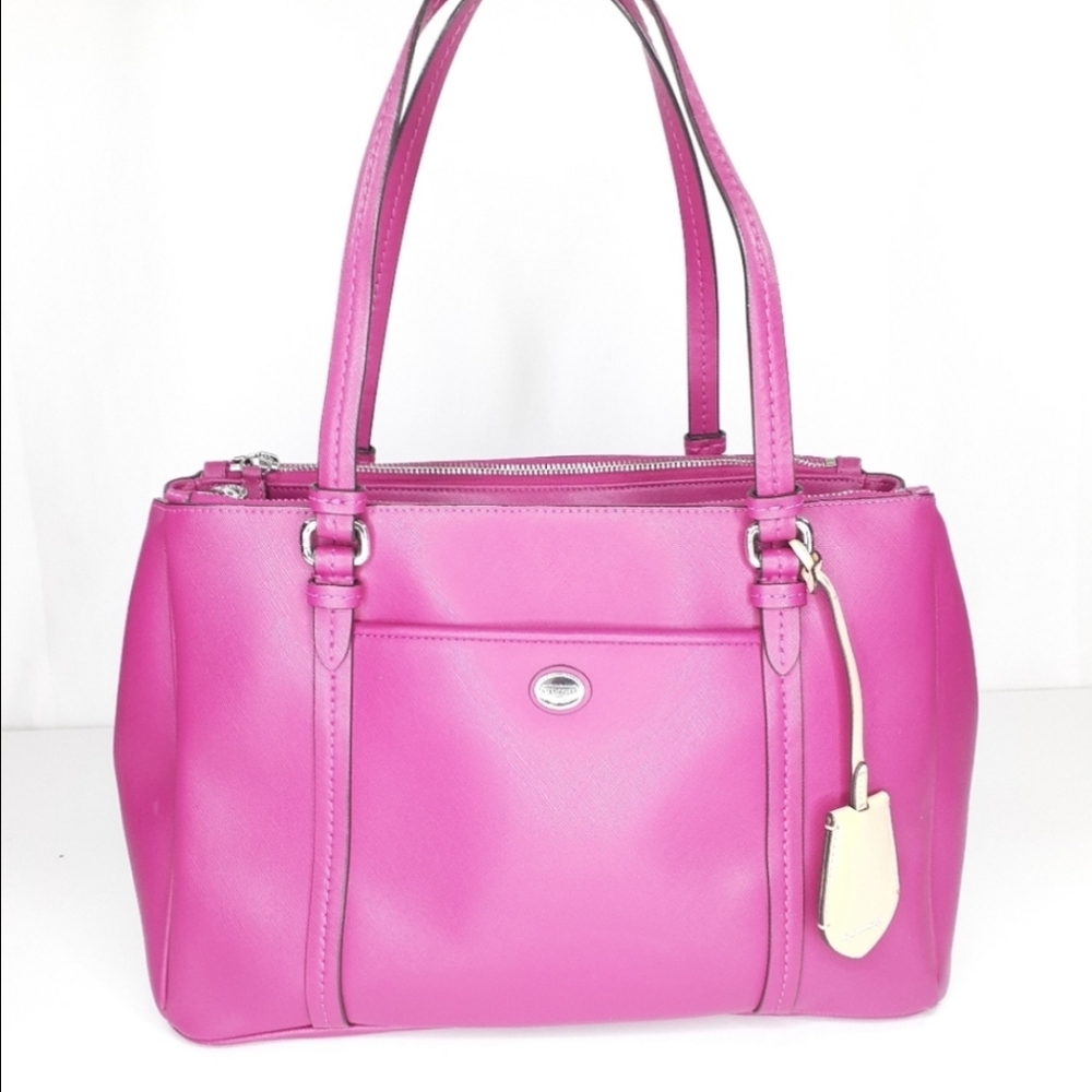 Coach Peyton Jordan Dbl Zip Carryall Satchel Bag